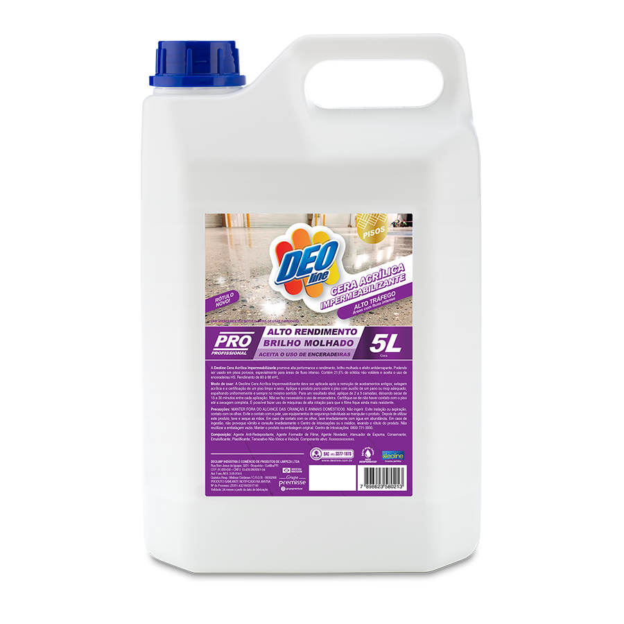 cera acrilica impermeabilizante deoline 5l