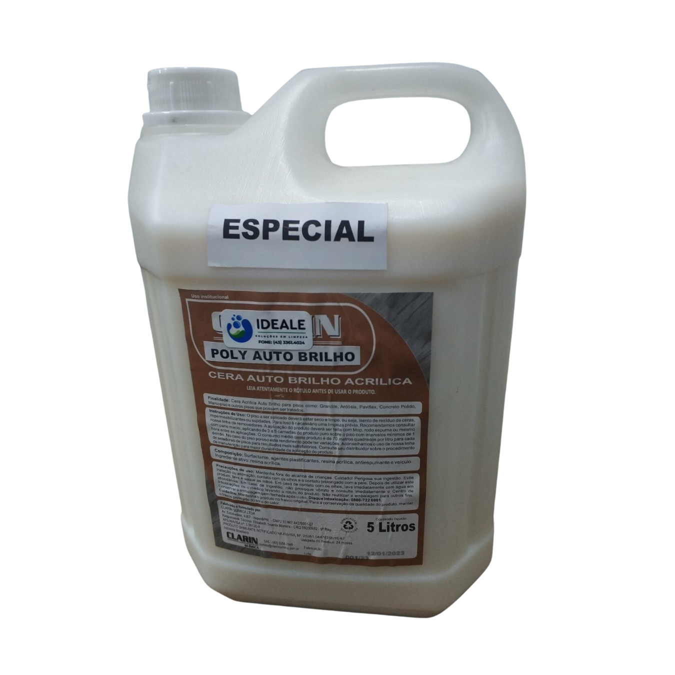 CERA ACRILICA AUTO BRILLO 5L - SOIN